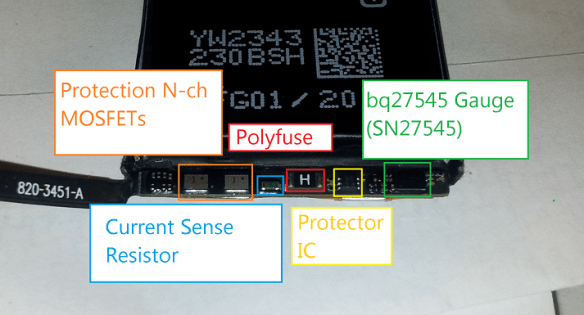 iPhone 5 battery PCB layout