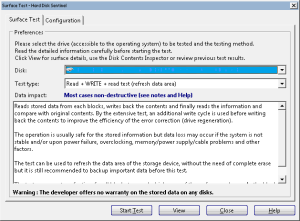 HD Sentinel's Refresh Data Area test