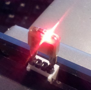 Fuse blown and LED indicator lit with 5 volts