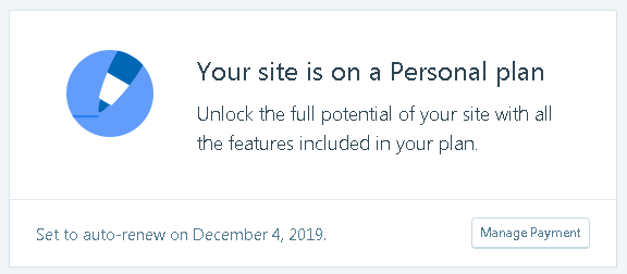 wordpress personal plan