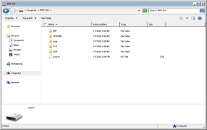 The Magellan RoadMate 1412 file structure.