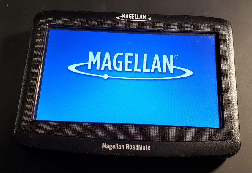 Splash screen displayed after boot progress bar.